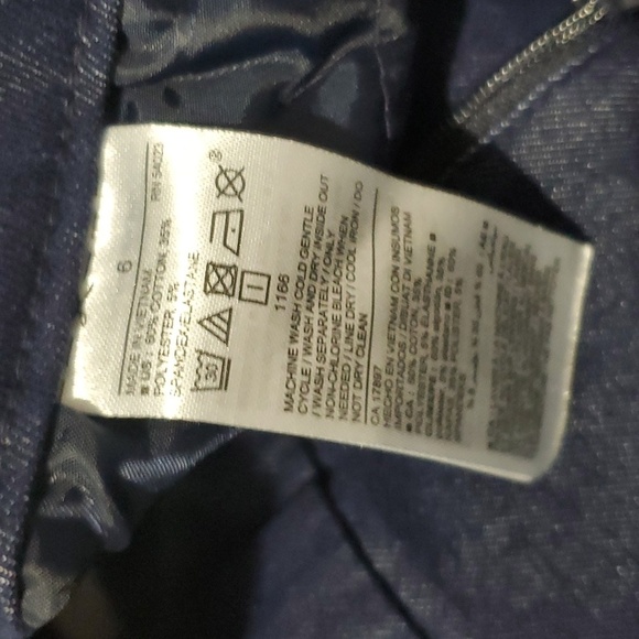 Old Navy pants womens size 6 blue Pixie trouser pant trousers pants - Picture 9 of 10